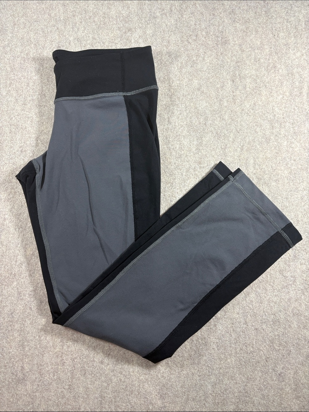 Lululemon P.Y.B. Protect Your Body Straight Leg Pants Heathered Black Gray 6 EUC